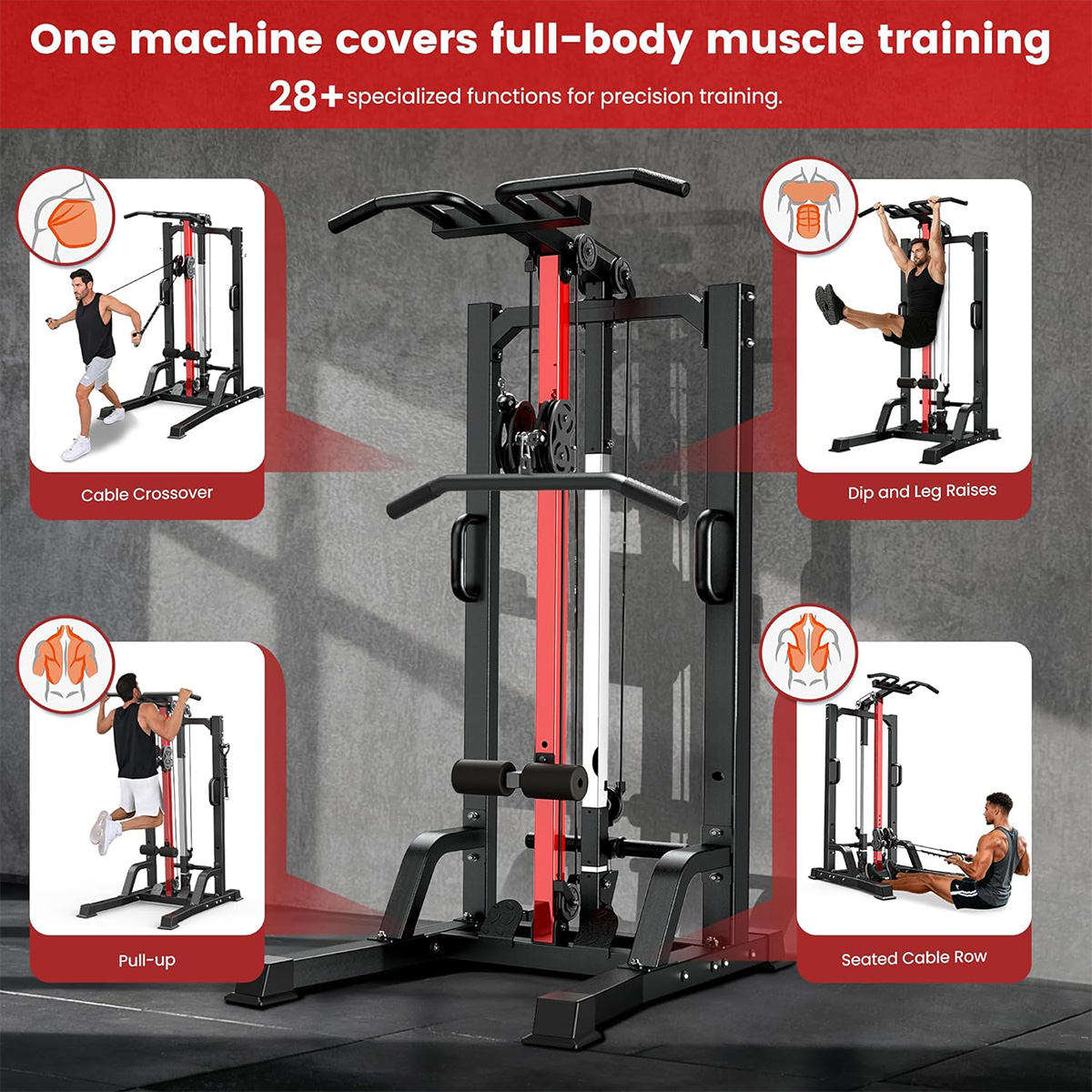Pooboo Home Gym Machine - High - All In One Gym Home Equipment 评论和价格