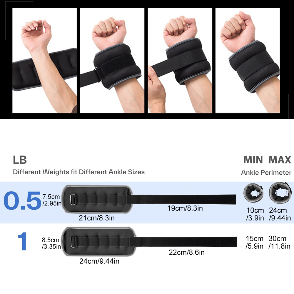 1Pair Wrist Weights, Ankle Wei - Home Gym Routine 评论和价格