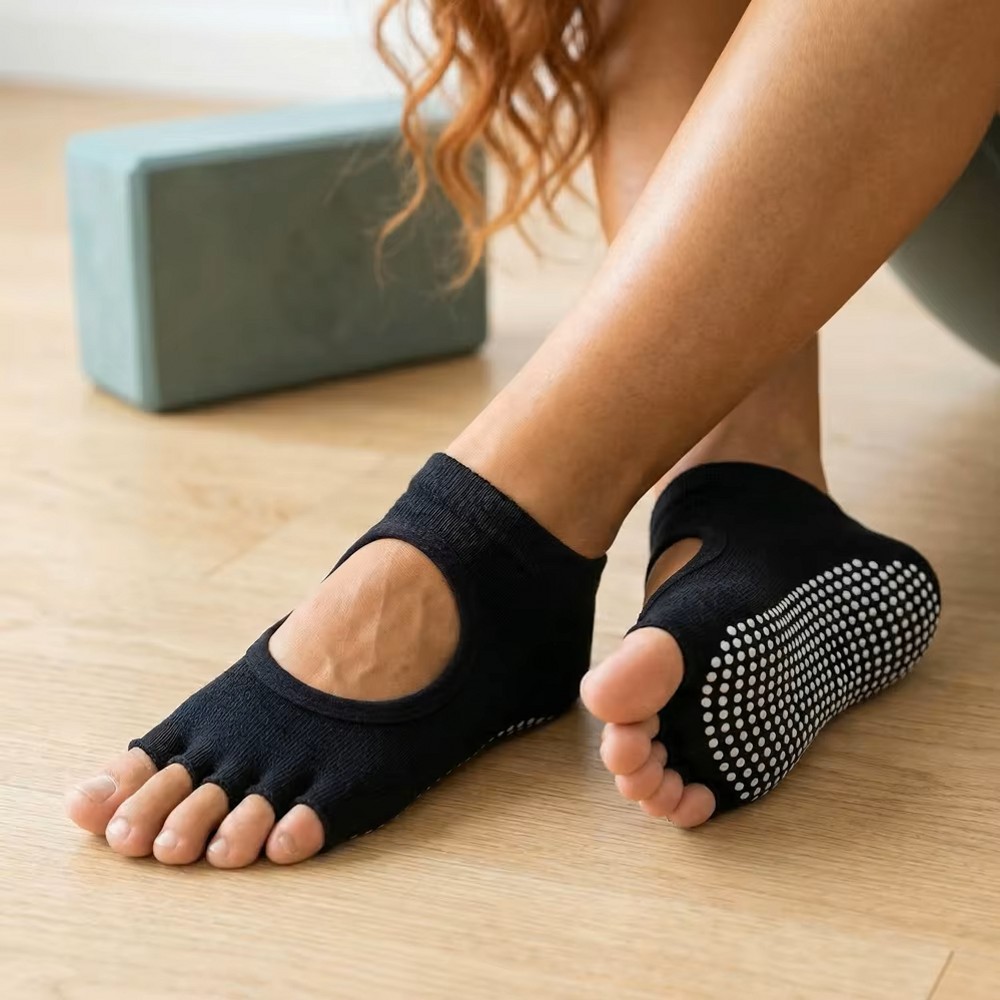 Backless Five Toe Yoga Socks O - Home Gym Yoga 评论和价格